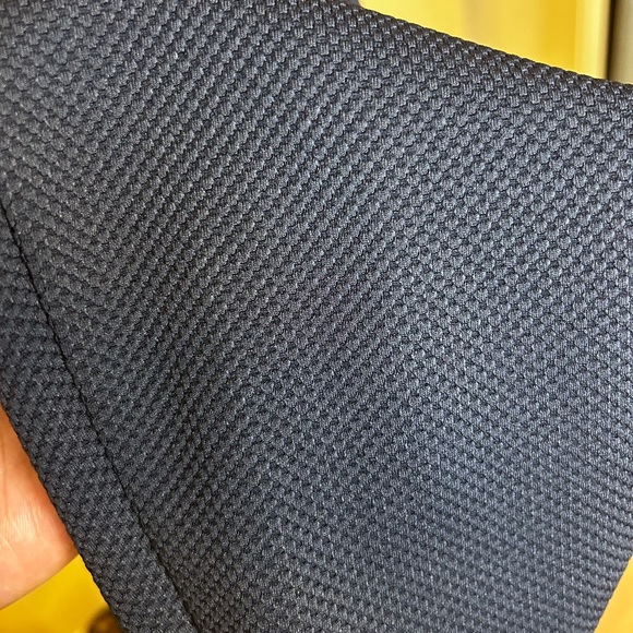 Calvin Klein Womens size XL Navy Blue Kiss Front Jacket Black Trim. - Picture 3 of 7